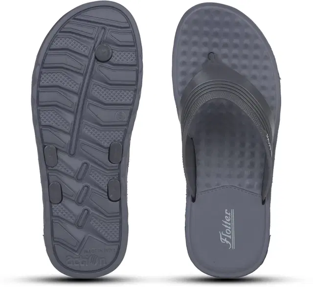 action Flip Flops for Men (Grey, 9)