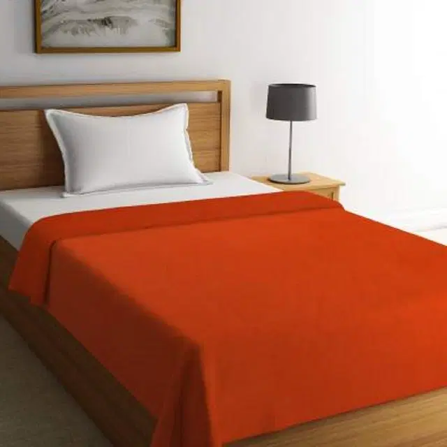 Fleece Blanket, Orange, 60x90 Inches