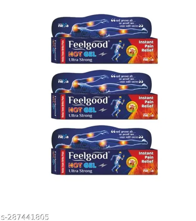 Feelgood Pain Relief Hot Gel, 30 g, Pack of 3