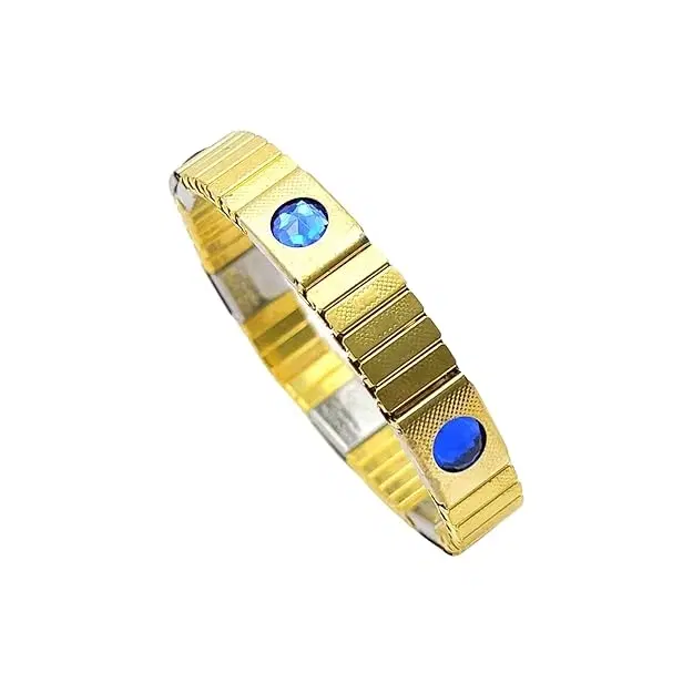 Blood Pressure Control Magnetic Bracelet, Blue & Gold