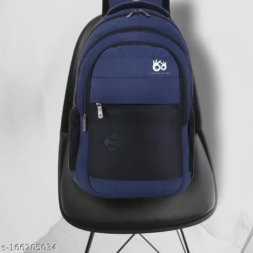 Polyester Backpack for Men & Women, Navy Blue