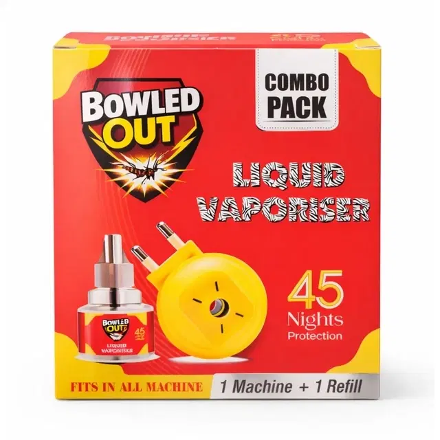 Bowled Out Machine + Liquid Vapourizer Refill (Active) 45 ml