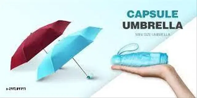 Umbrella with Capsule Cover, Assorted, Pack of 1