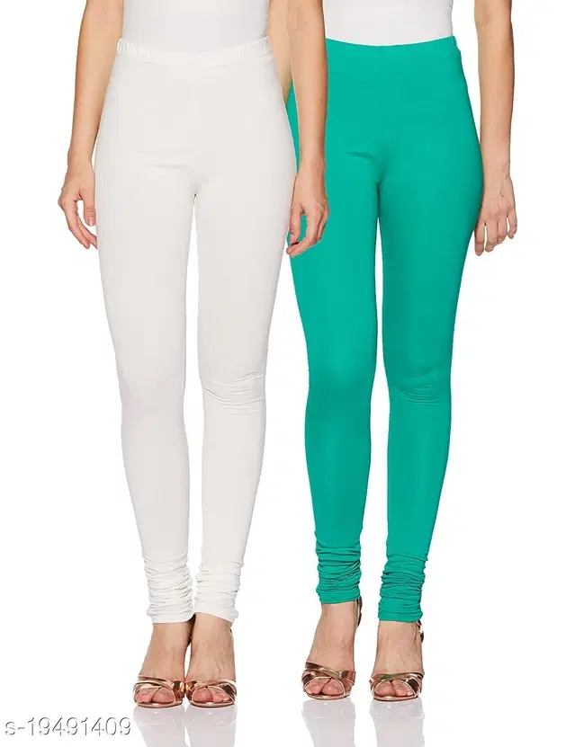Cotton Legging For Women, Multicolour, (Pack Of 2)