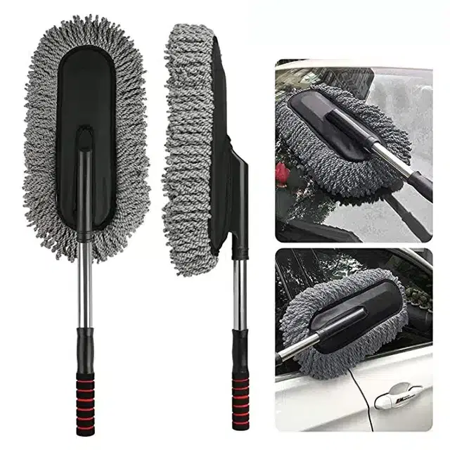 Microfiber Flexible Car Wash Duster, Grey