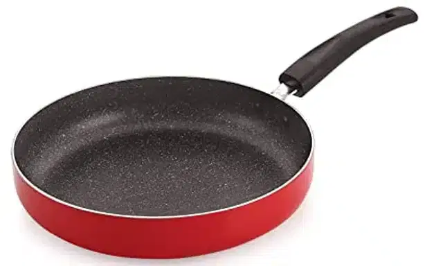 Nirlon Aluminium Non Stick Frying Pan, Red