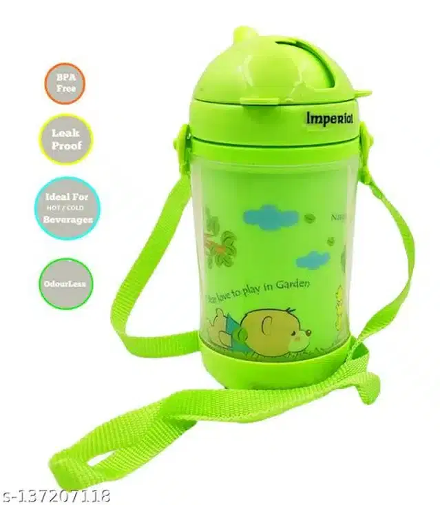 Sipper Water Bottle for Kids, Green