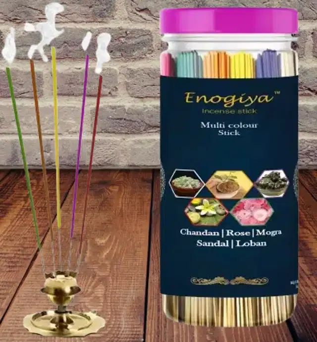 Enogiya Yoga & Daily Pooja Agarbatti, Multicolour, Set of 1