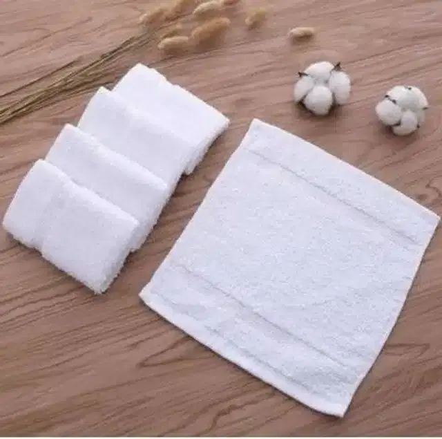 Cotton Bath Towel Set, White, Pack of 6
