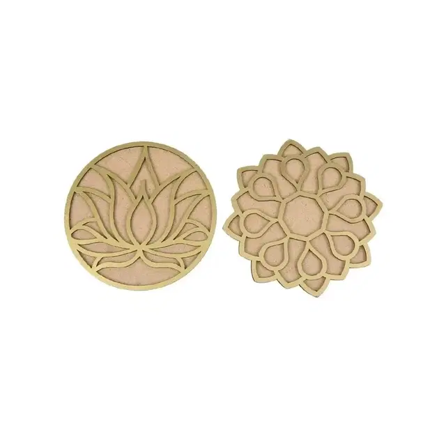 Diacraft Ornate Rangoli Stencil 4x4 Inch Pack Of 2