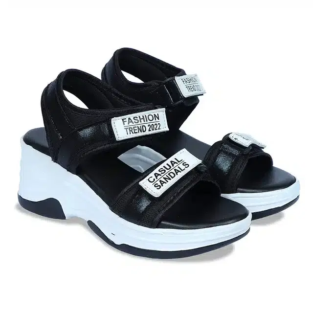 Sandals for Women (Black, 3)