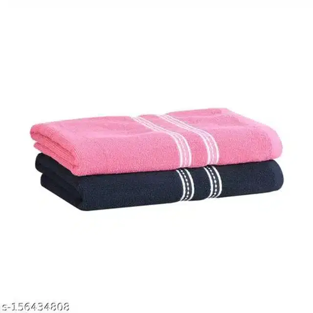 Cotton Bathing Towel, Multicolor, Pack of 2