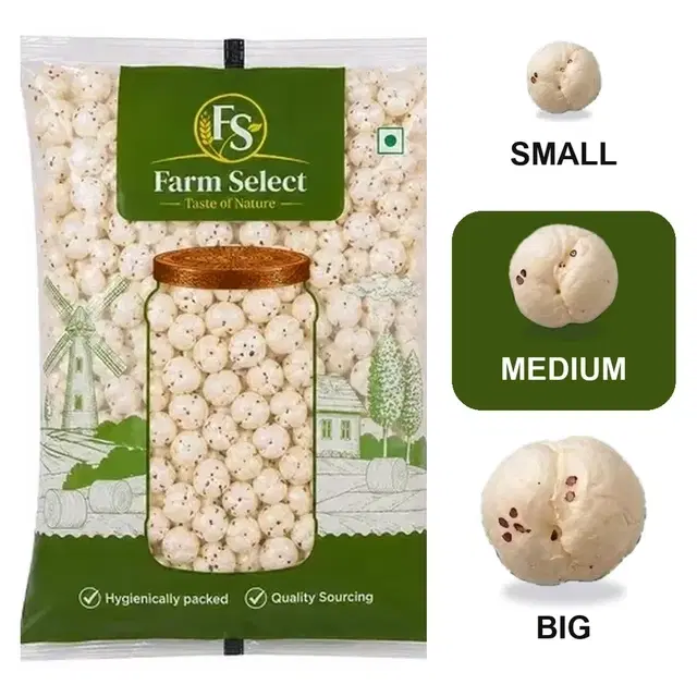 Farm Select Makhana (M Size) 200 g II (4+ suta )
