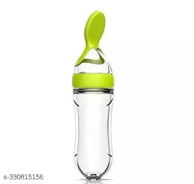 Plastic Feeding Bottle for Baby (Green, 90 ml