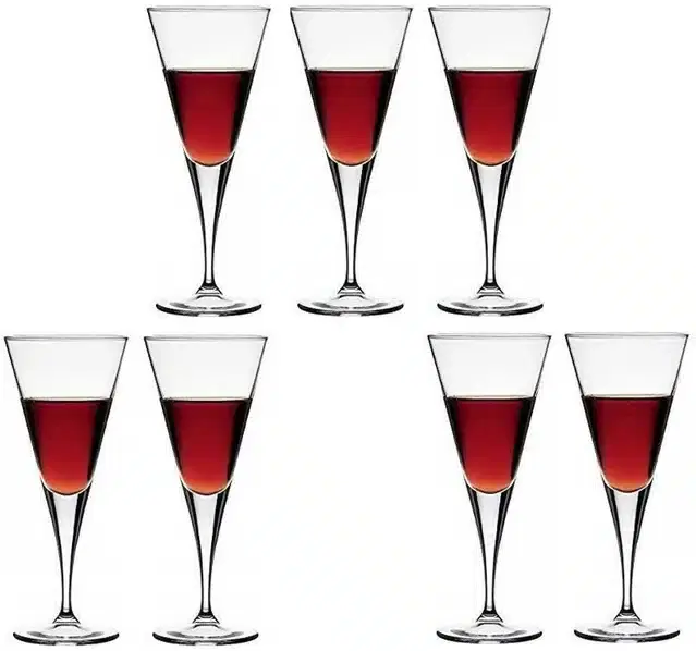 Liquor cum Cocktail Glasses, Transparent, 150 ml, Pack of 7