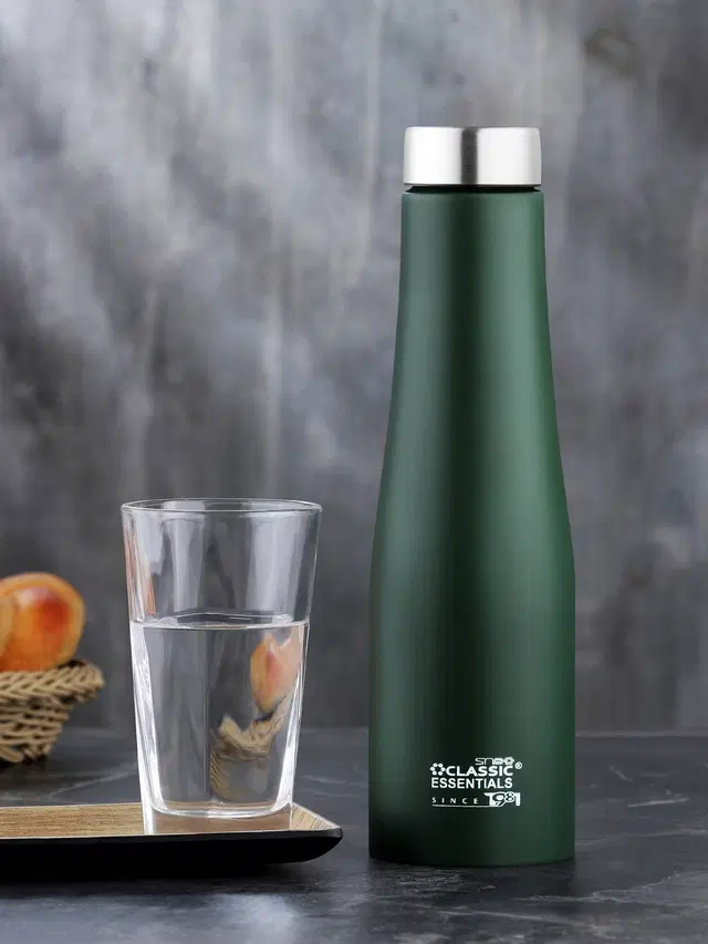 Stainless Steel Water Bottles, Green, 1000 ml