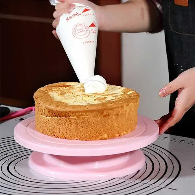 Rotating Cake Stand for Decoration and Baking