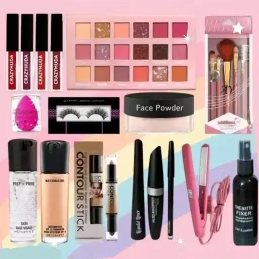 Face Makeup Combo for Women, Multicolor, Set of 1