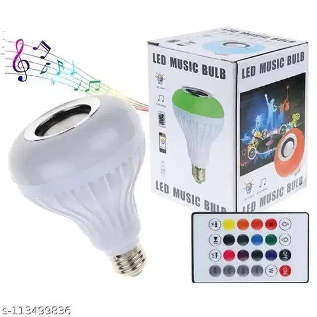LED Bluetooth Speaker Bulb, Multicolor