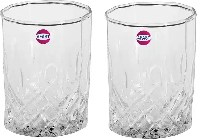 Fancy Water & Wine Glass, 200 ml, Pack of 2