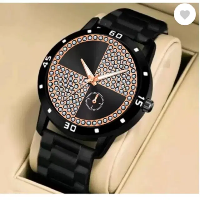 Analog Watch for Men & Boys (Black)