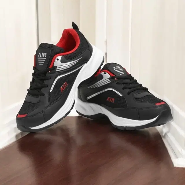 Casual Shoes for Men (Black, 8)