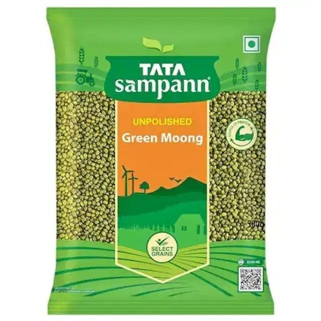 Tata Sampann Green Moong Sabut 500 g