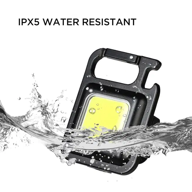 Portable USB Rechargeable Camping Flash Light, White