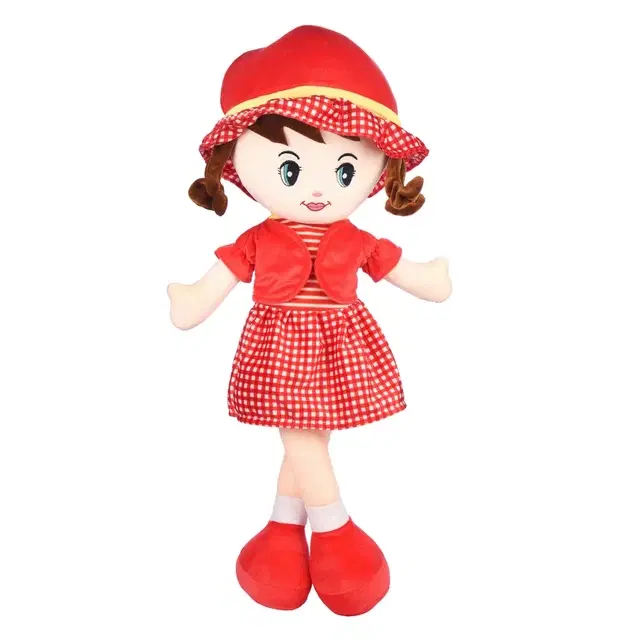 TOYTALES Winky Doll with Red Dress & Hat, Red 60cm