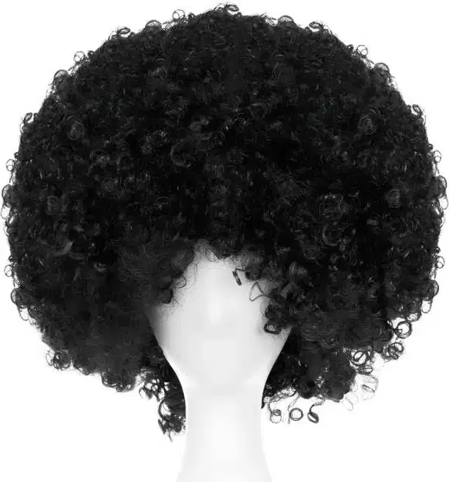Polyester Celebration Hair Wigs, Black