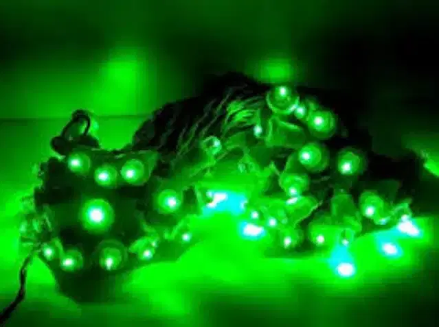LED String Lights, Green, 15 m