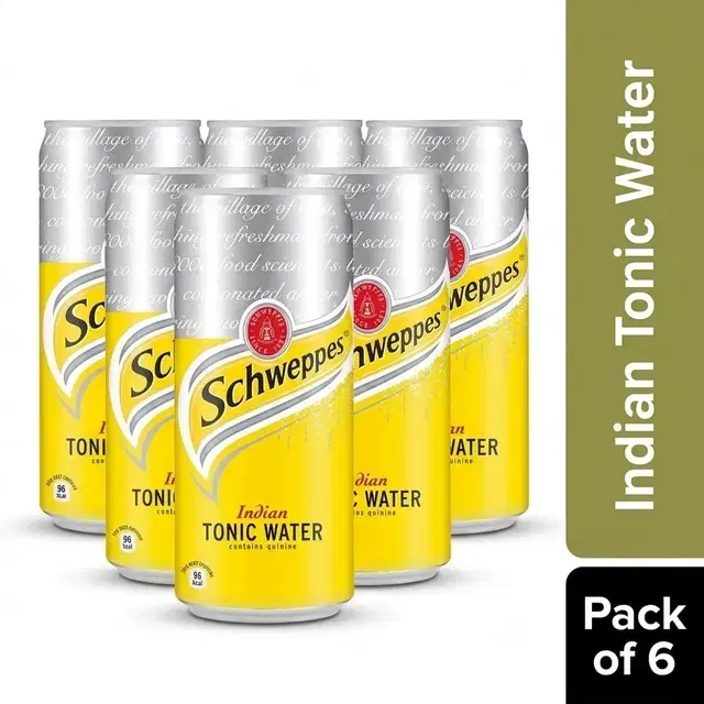 Schweppes Indian Tonic Water 6X300 ml - Pack of 6 - (Can)