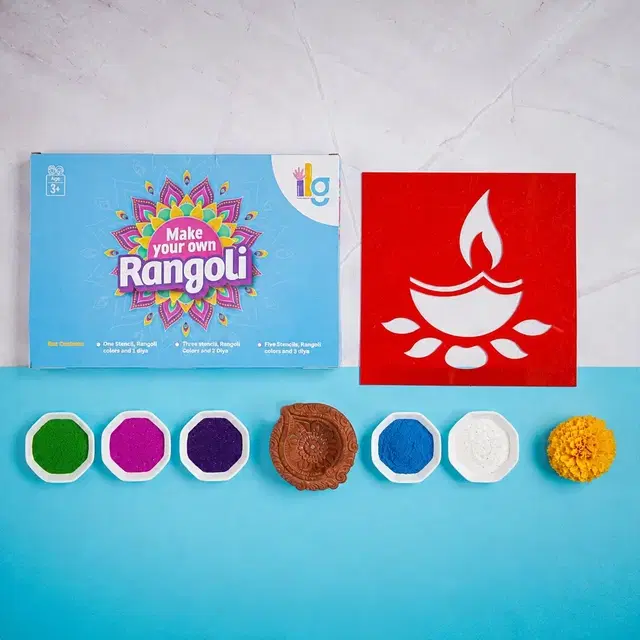 ILearnnGrow Diy Diya Rangoli
