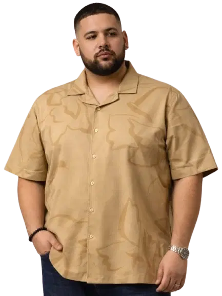 Cotton Blend Printed Shirt for Men, Multicolour (3XL)