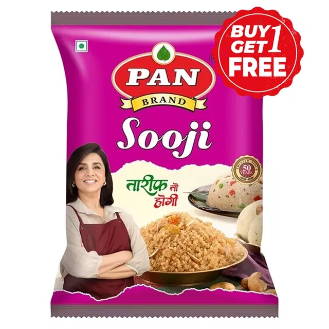 Pan Sooji 2X500 g (Pack of 2)