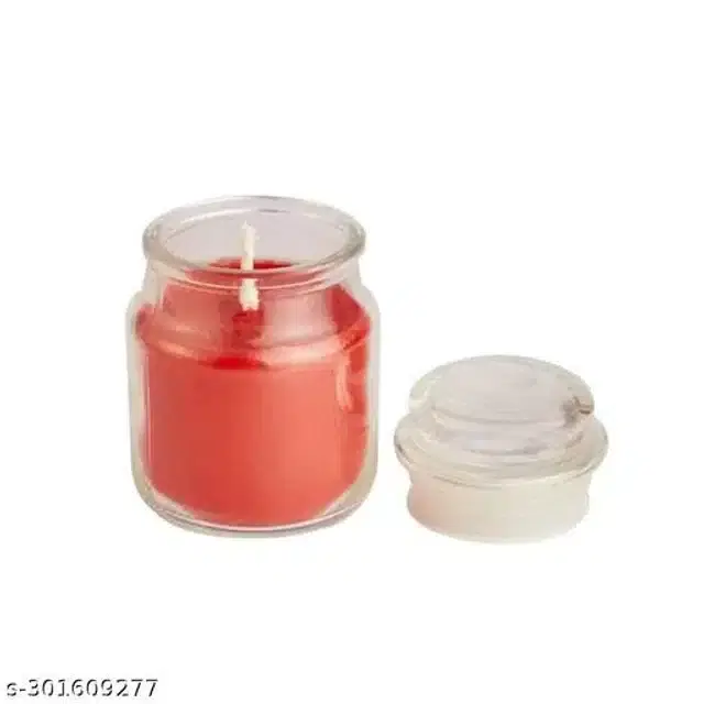 Scented Jar Candle, Red