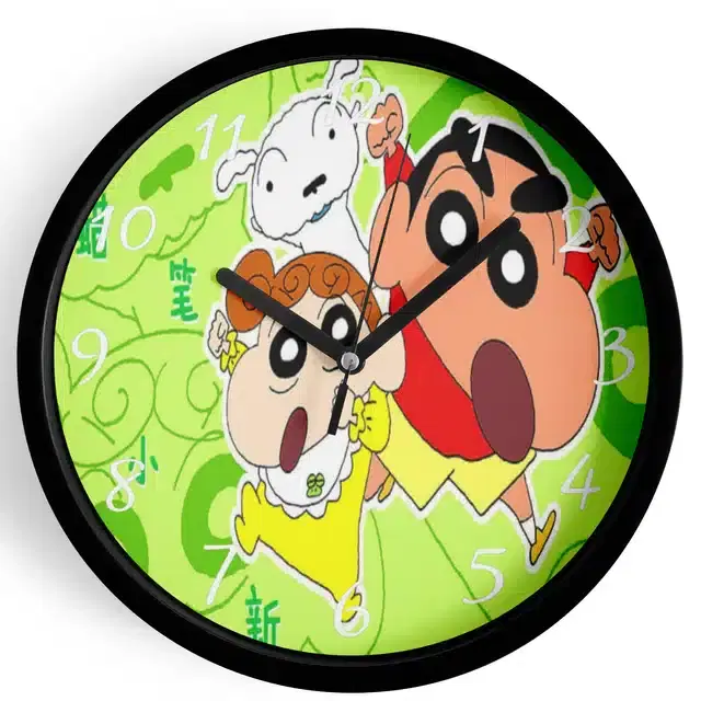 Shinchan Analog Wall Clock, Multicolor, 7 Inches