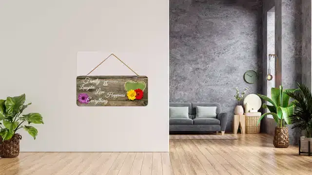 Wooden Wall Hangers for Office and Living Room, Multicolor