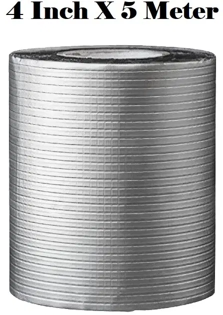 Aluminium Single Sided Self Adhesive Tape, Silver, 5 m