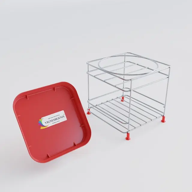 Stainless Steel Matka Stand, Silver