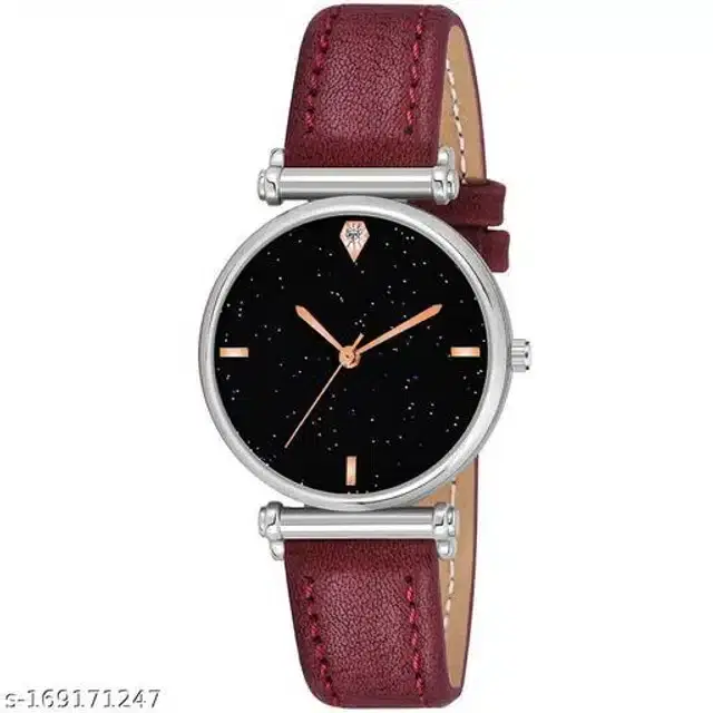 Analog Watch for Women (Maroon)