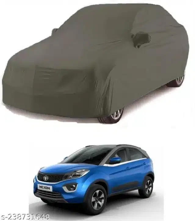 Taffeta Waterproof Car Cover for Tata Nexon, Multicolor