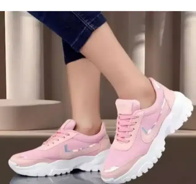 Sports Shoes for Women (Pink, 4)