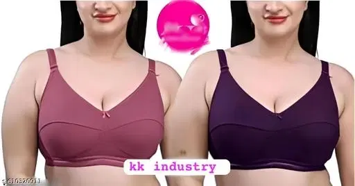 Supportive Bra for Women, Pack of 3 (Multicolor, 34A)