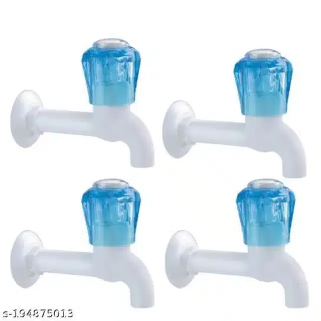 Bathroom Tap, Silver, Pack Of 4