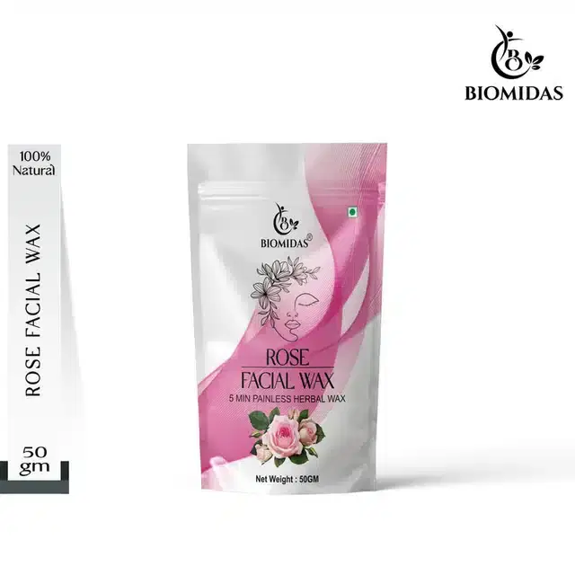 Biomidas Rose Facial Wax Powder, 50 g