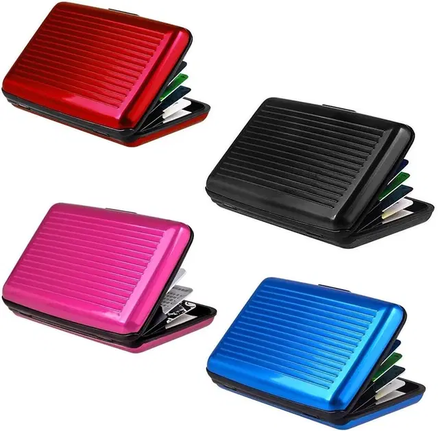 Plastic Card Holders, Multicolor, Pack of 4