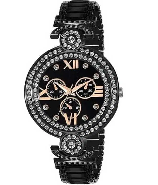 Analog Watch For Womens (Black) (WS-312)