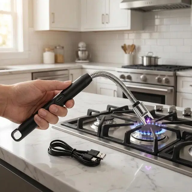 Type-C Rechargeable Electric Lighters for Kitchen,Multicolour