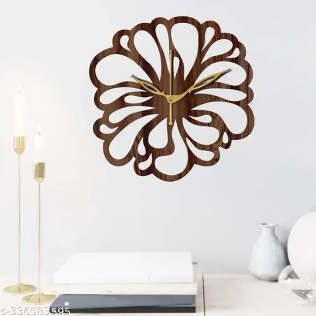 Wooden Wall Clock, Brown